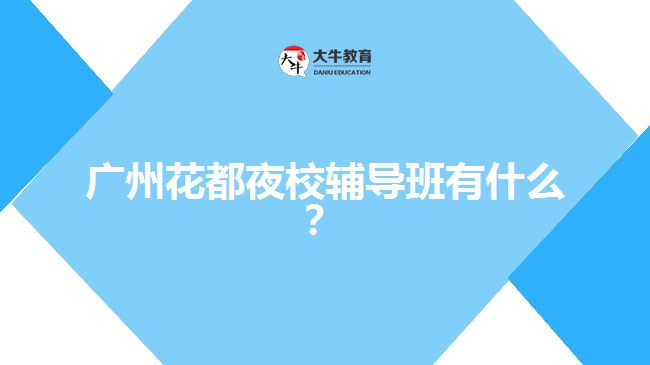 廣州花都夜校輔導(dǎo)班有什么？