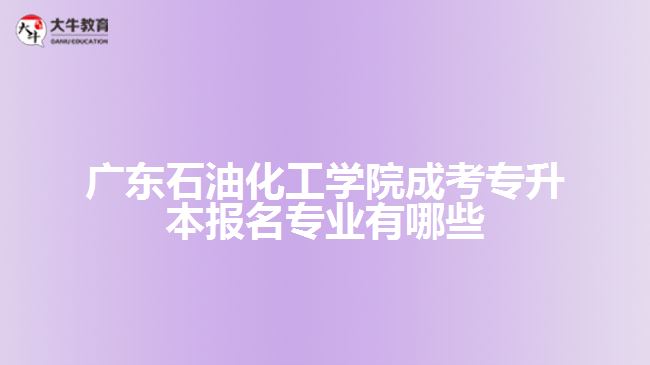 成考專升本報名專業(yè)