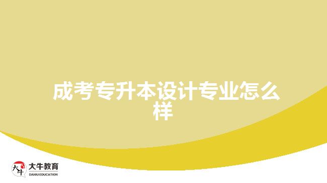 成考專升本設(shè)計專業(yè)