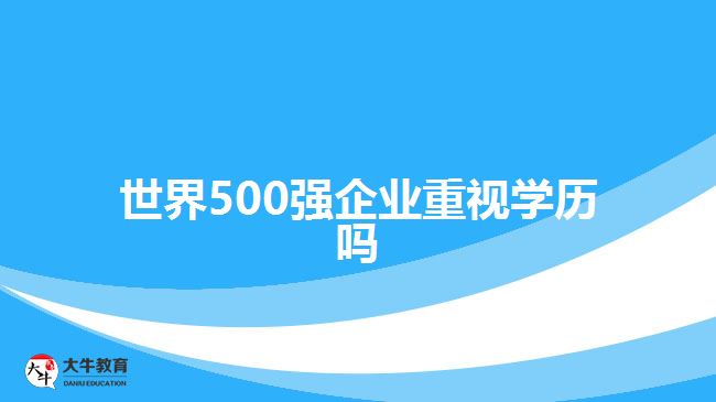 世界500強(qiáng)企業(yè)重視學(xué)歷嗎