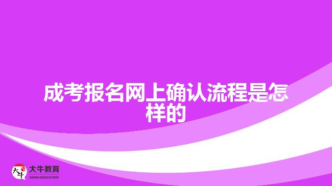 成考報名網(wǎng)上確認流程是怎樣的