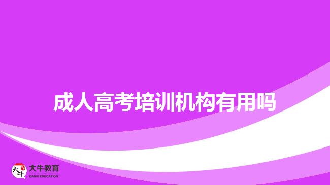 成人高考培訓機構有用嗎