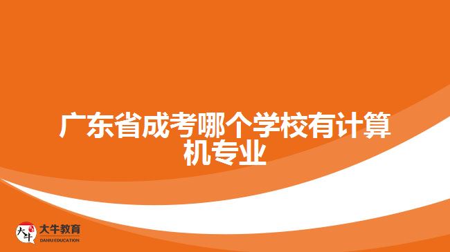 廣東省成考哪個(gè)學(xué)校有計(jì)算機(jī)專業(yè)