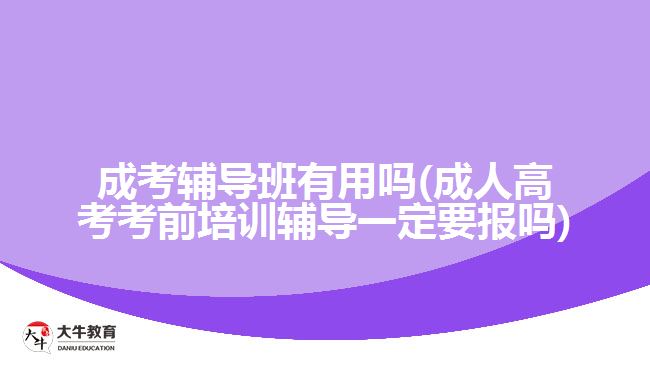 成考輔導(dǎo)班有用嗎(成人高考考前培訓輔導(dǎo)一定要報嗎)