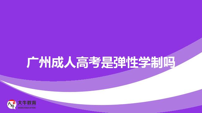 廣州成人高考是彈性學(xué)制嗎