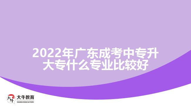 2022年廣東成考中專升大專什么專業(yè)比較好