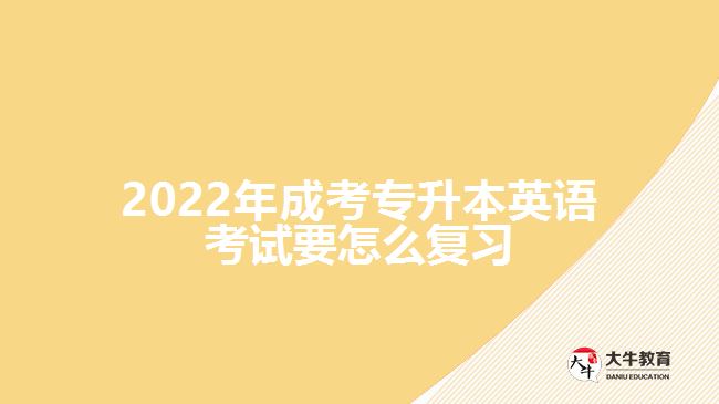 2022年成考專升本英語考試要怎么復(fù)習(xí)