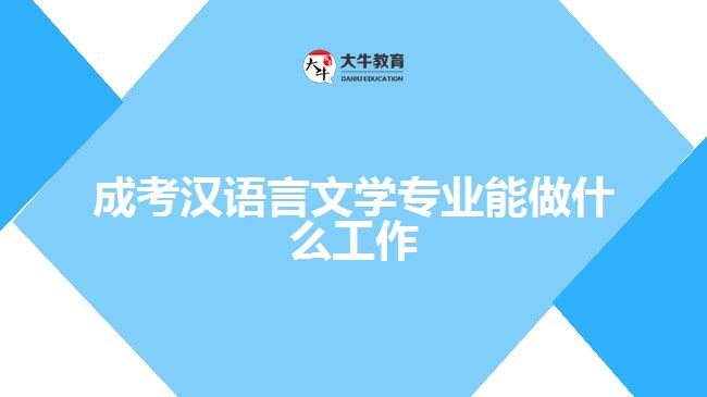 成考漢語(yǔ)言文學(xué)專業(yè)能做什么工作