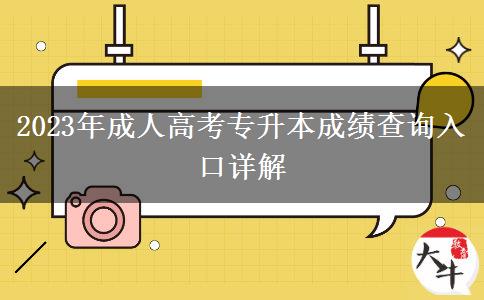 2023年成人高考專(zhuān)升本成績(jī)查詢(xún)?nèi)肟谠斀? title=