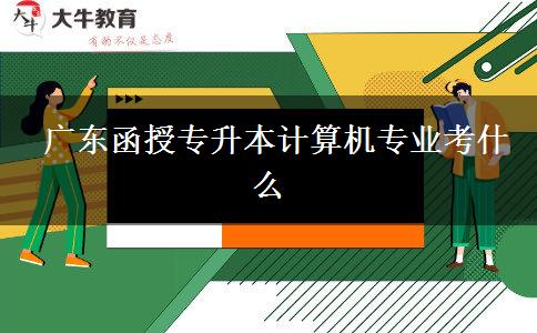  廣東函授專升本計算機專業(yè)考什么