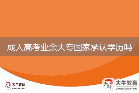 成人高考業(yè)余大專國家承認學(xué)歷嗎