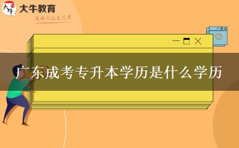 廣東成考專升本學(xué)歷是什么學(xué)歷